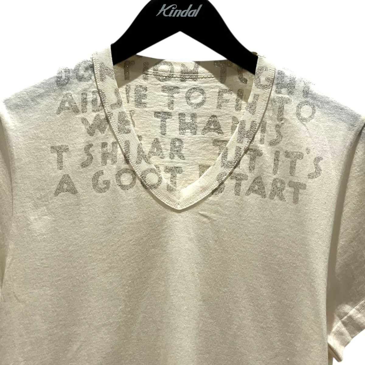 【ラメ エイズＴシャツ】VネックTシャツ32 GC999 - Image 3