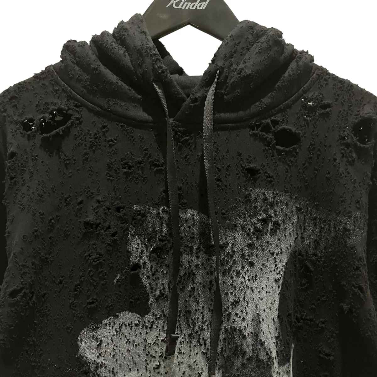 22SS【LASER SWEAT SHIRT GRAPHIC HOODIE】ダメージパーカー - Image 3