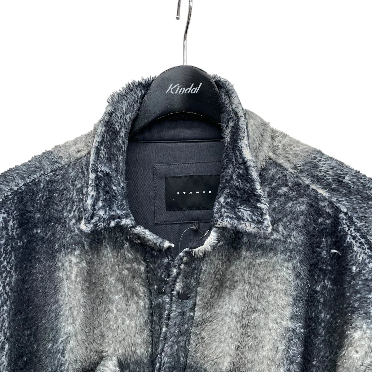 Plaid Cropped Sherpa Buttondownボアジャケット - Image 3