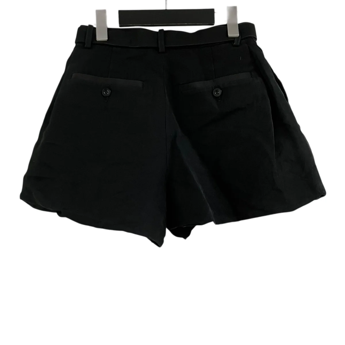 サイドライン スーチング切り替えベル タックショートパンツ - Image 3