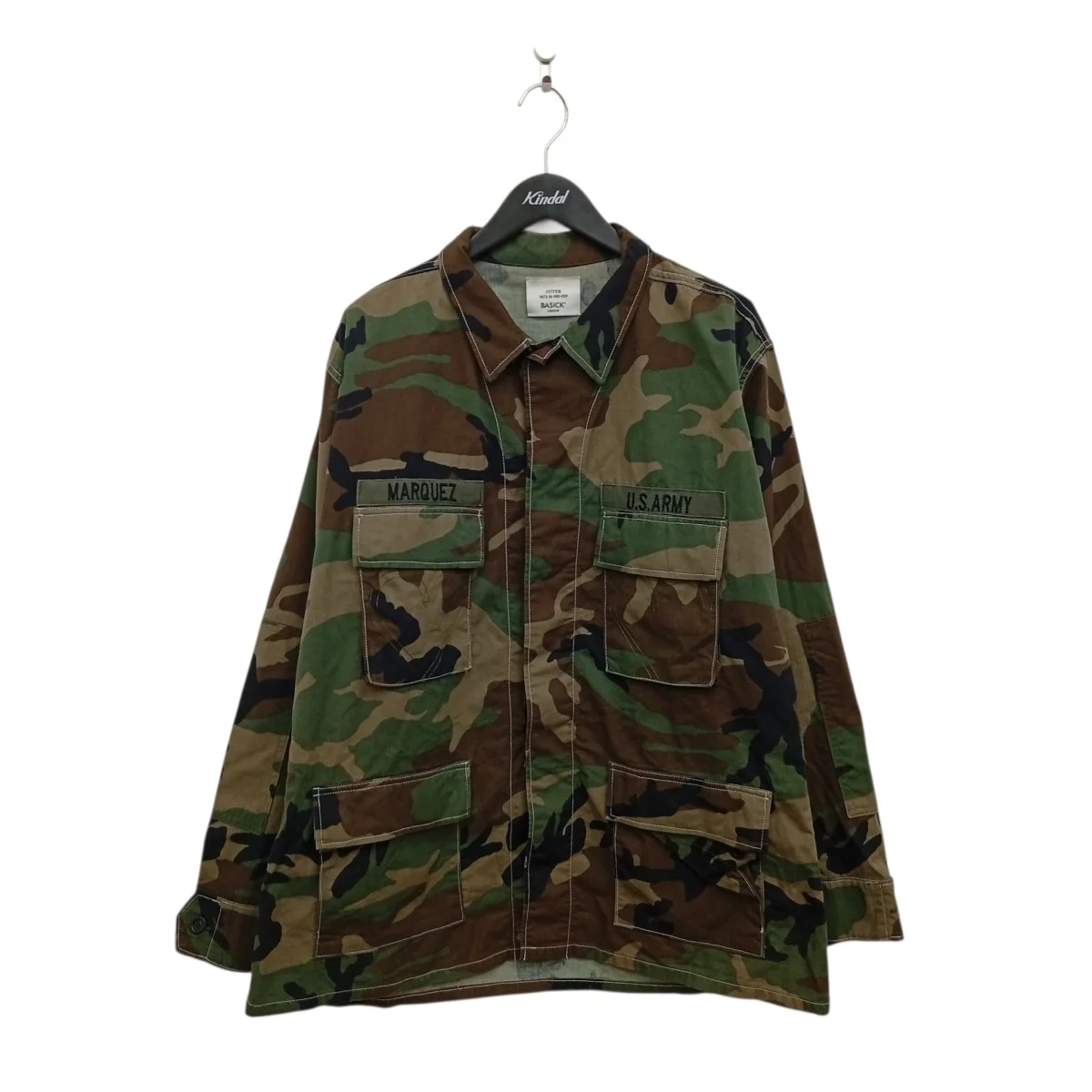 23SSUS．ARMYカモ柄ミリタリージャケット5672-14-980-059