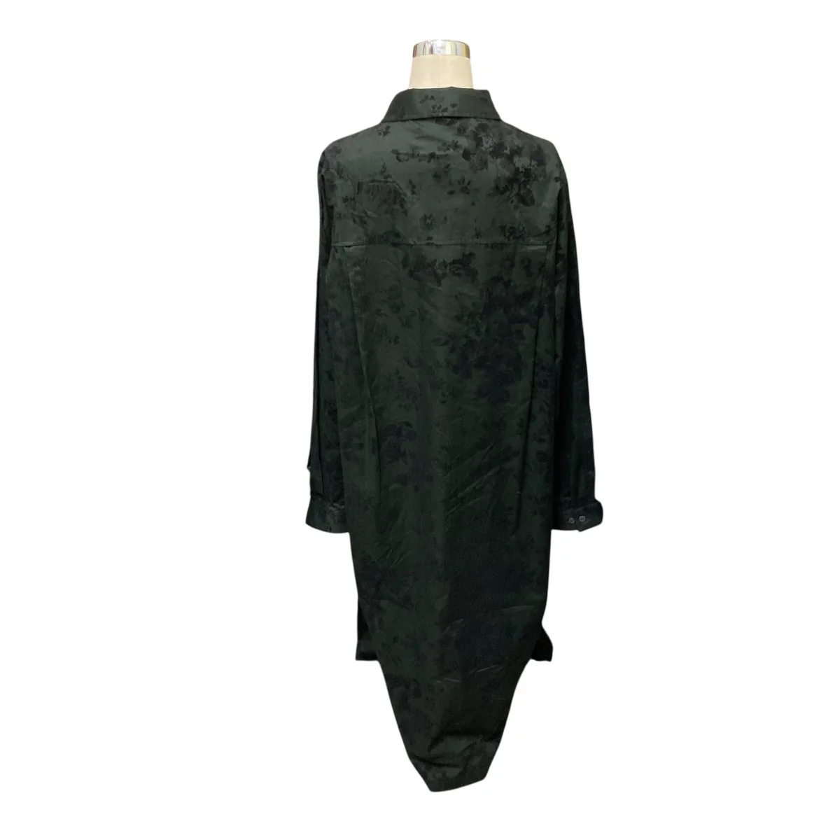 BOTANICAL FLOCKY SHIRT COAT総柄ロング長袖シャツコート10150102 - Image 2