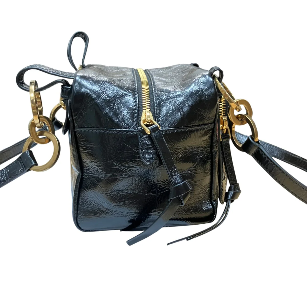 トップハンドルレザーダングルミニバッグ - Image 3