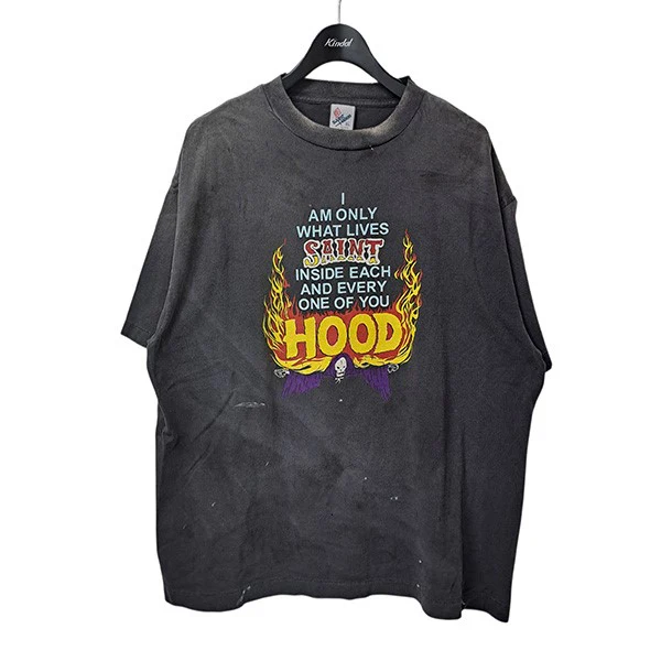 25SSNH SS TEE STHD．HOODファイヤー英字ロゴプリントTシャツSM-HR8-0000-C69