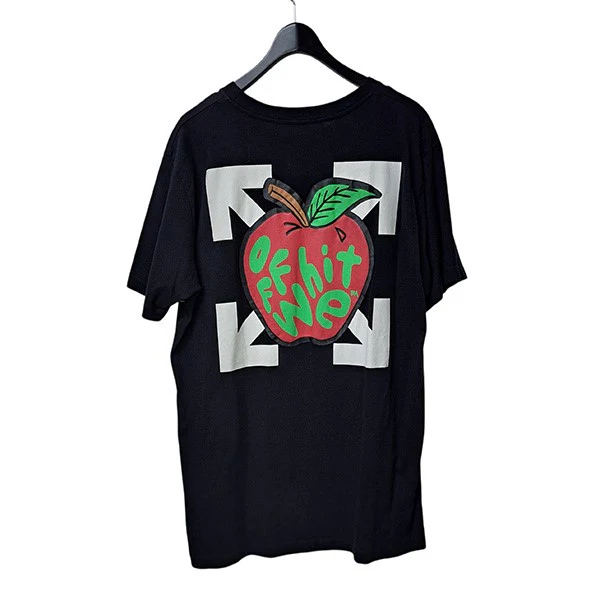 アップルプリントTシャツOMAA027S21JER023 - Image 2