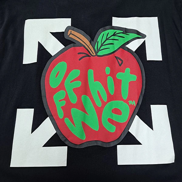 アップルプリントTシャツOMAA027S21JER023 - Image 4