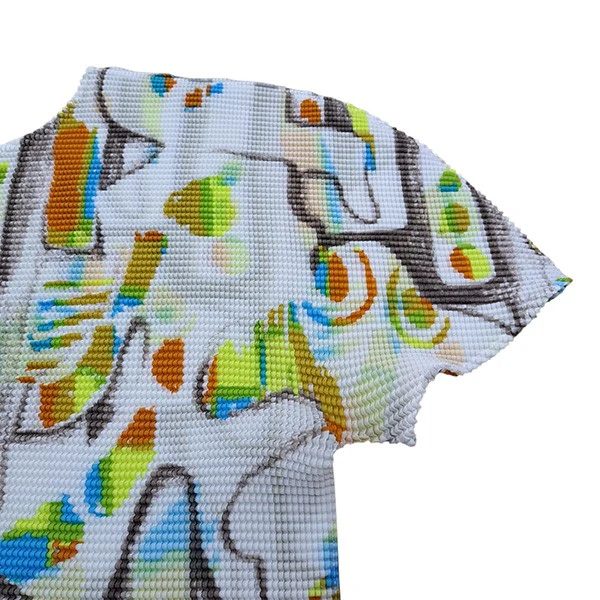 24SS総柄プリーツTシャツMI41FK796 - Image 4