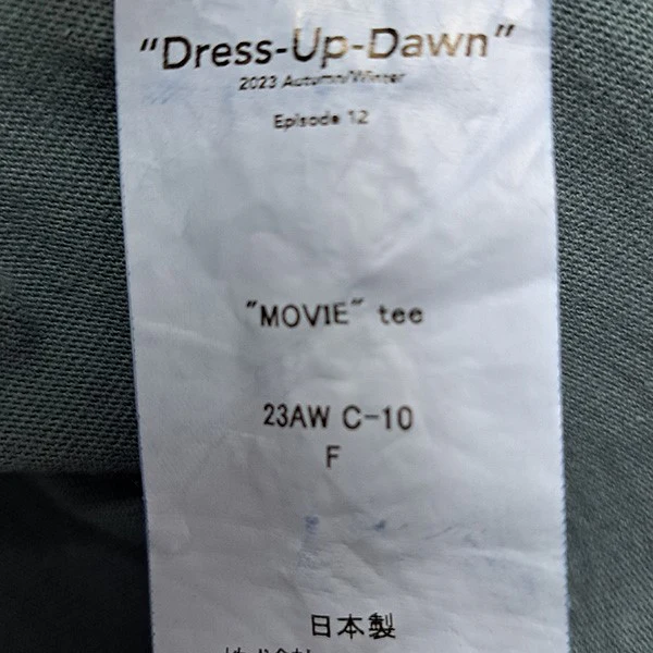 23AWMOVIE Teeダメージ加工カットソー　刺繍長袖Tシャツ23AW C-10 - Image 6