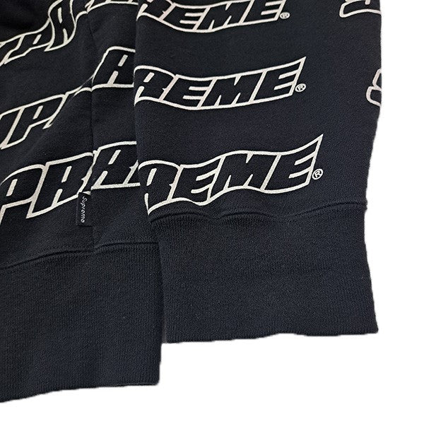18SSRepeat Zip Up Hooded SweatshirtロゴプリントZIPUPスウェットパーカー - Image 4