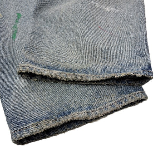 15oz Denim Tuck Splash 4PKペイントクラッシュ加工タックデニムパンツ21-030-HL-8120-3 - Image 6