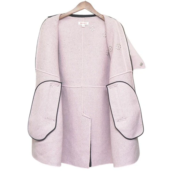 2024AW　RAINDROP STUDS COAT　レインドロップスタッズコート　ウールハーフコート　MPFW-CT0124 - Image 3
