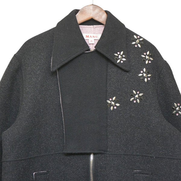 2024AW　RAINDROP STUDS COAT　レインドロップスタッズコート　ウールハーフコート　MPFW-CT0124 - Image 4