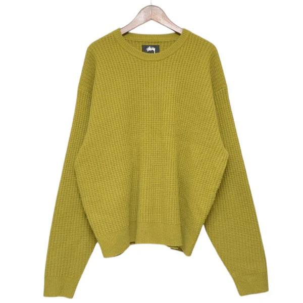 WAFFLE KNIT CASHMERE CREW　カシミヤワッフルクルーネックニット　セーター　117257