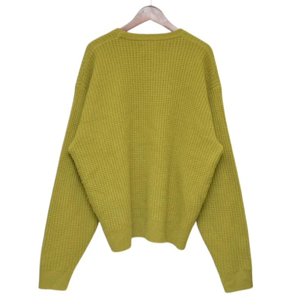 WAFFLE KNIT CASHMERE CREW　カシミヤワッフルクルーネックニット　セーター　117257 - Image 2