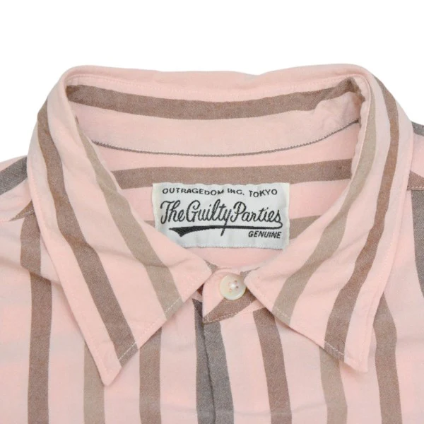 2024SS　STRIPED REGULAR COLLAR SHIRT　ストライプレギュラーカラーシャツ　24SS-WMS-RC06 - Image 5