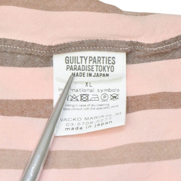 2024SS　STRIPED REGULAR COLLAR SHIRT　ストライプレギュラーカラーシャツ　24SS-WMS-RC06 - Image 6