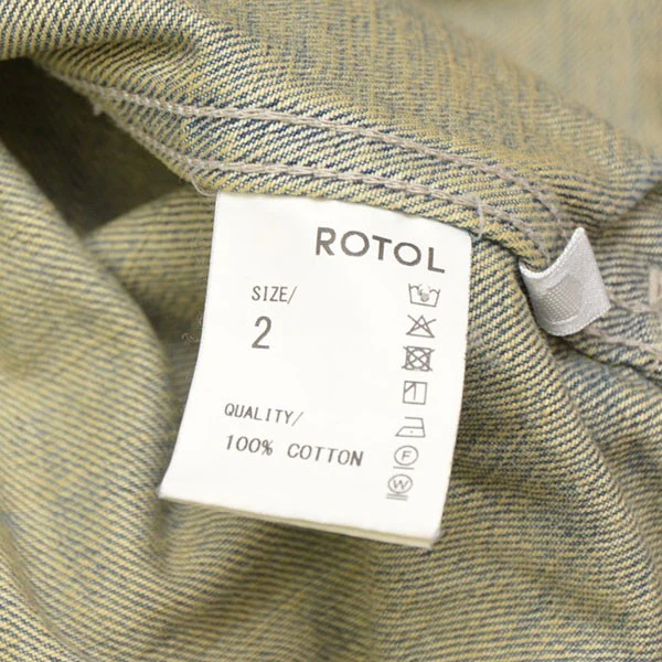 DOUBLE SEAMS RIDERS JACKET IND DAMAGE　ノーカラーデニムジャケット　ライダースジャケット　R25AWTEM01 - Image 8