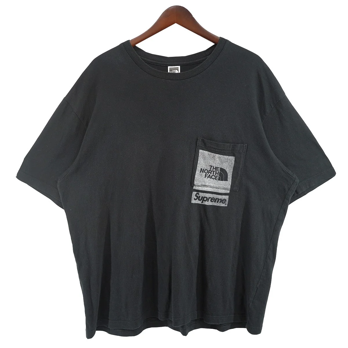 23SS The North Face Printed Pocket Teeコラボ ロゴ ポケット Tシャツ