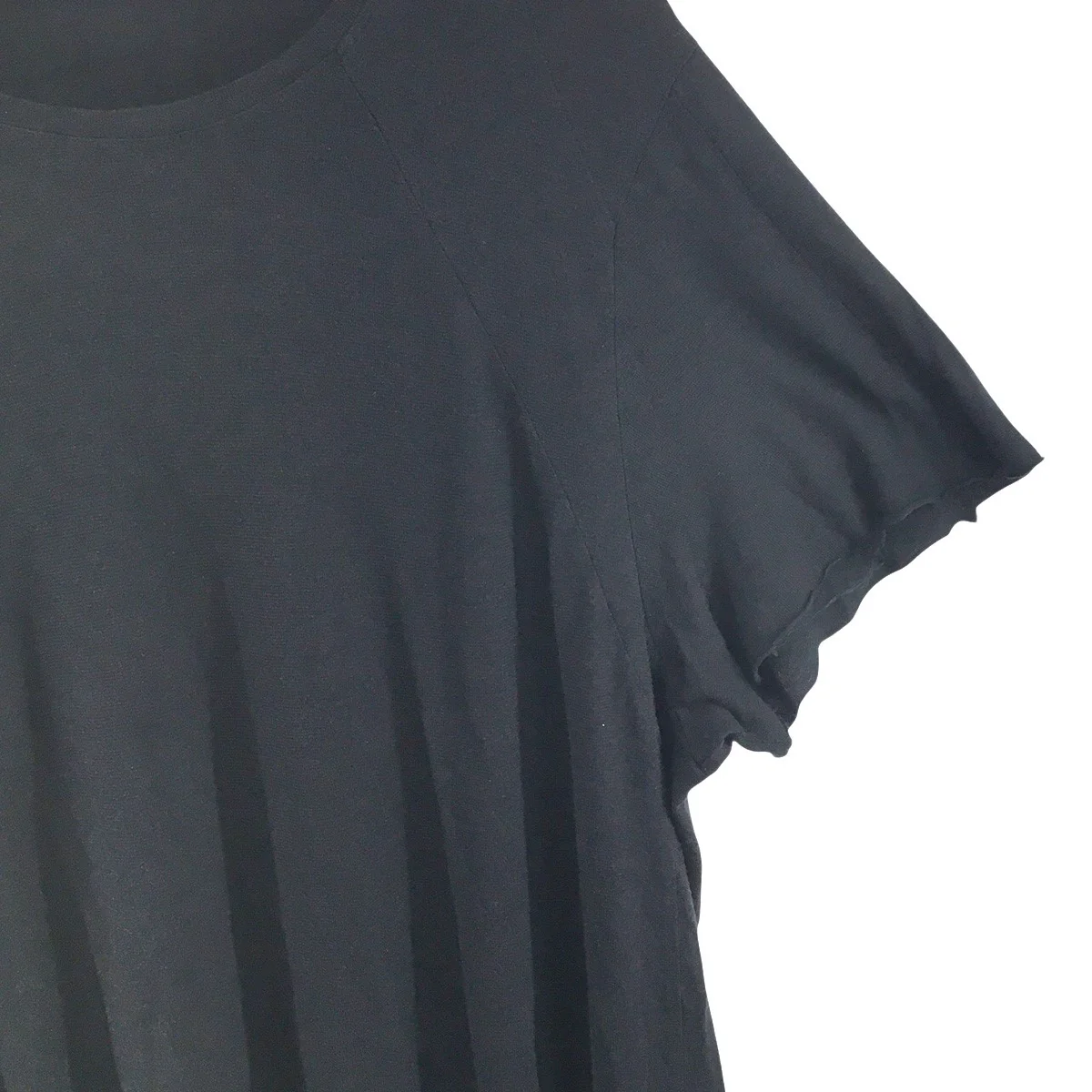 シルク混 薄手 ダメージ 加工 Tシャツ - Image 5