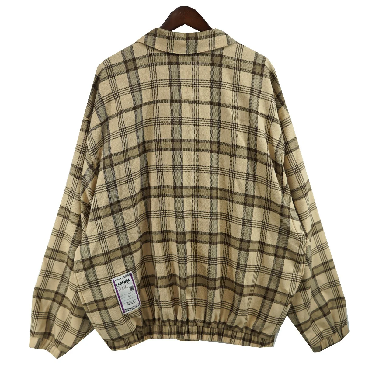 Over Sized TR Check Blousonオーバーサイズ チェック シャツジャケット ブルゾン - Image 4