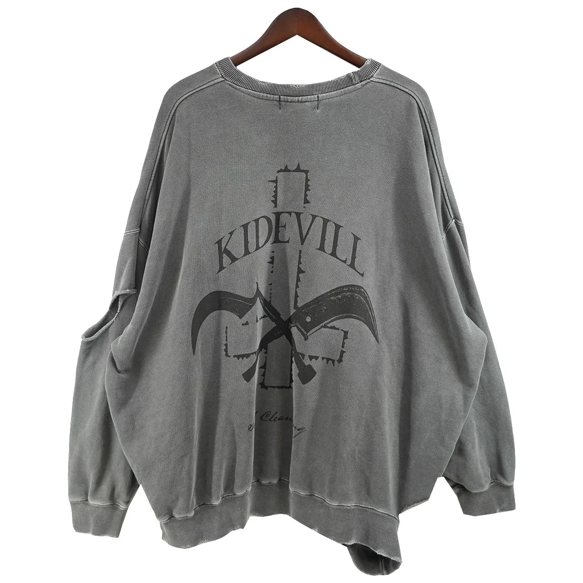 24SS DESTROY PULLOVER SWEAT Tom Tosseyn（トム・トセイン）デストロイ ダメージ加工 スウェット トレーナー - Image 3
