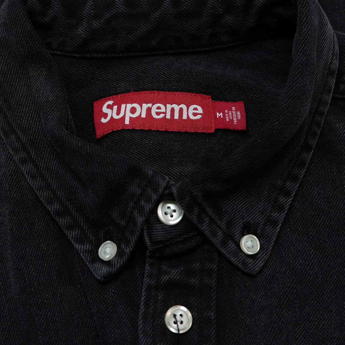 25AW Applique Denim Shirtバックロゴ アップリケ デニムシャツ - Image 6