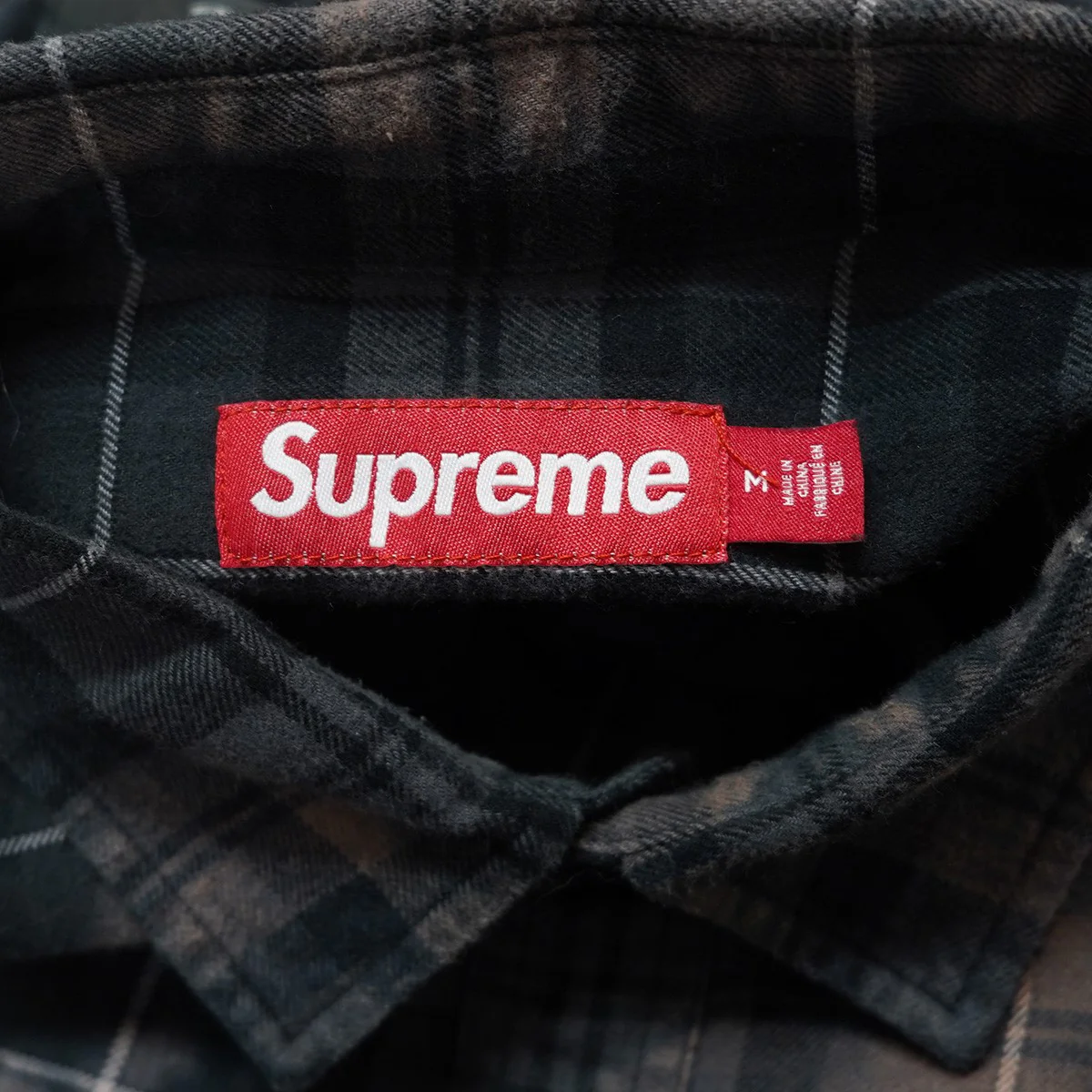 25AW The Exorcist Flannel Shirt 楳図かずお リーガン・マクニールエクソシスト フランネル ブリーチ加工 チェック ロゴ シャツ - Image 6