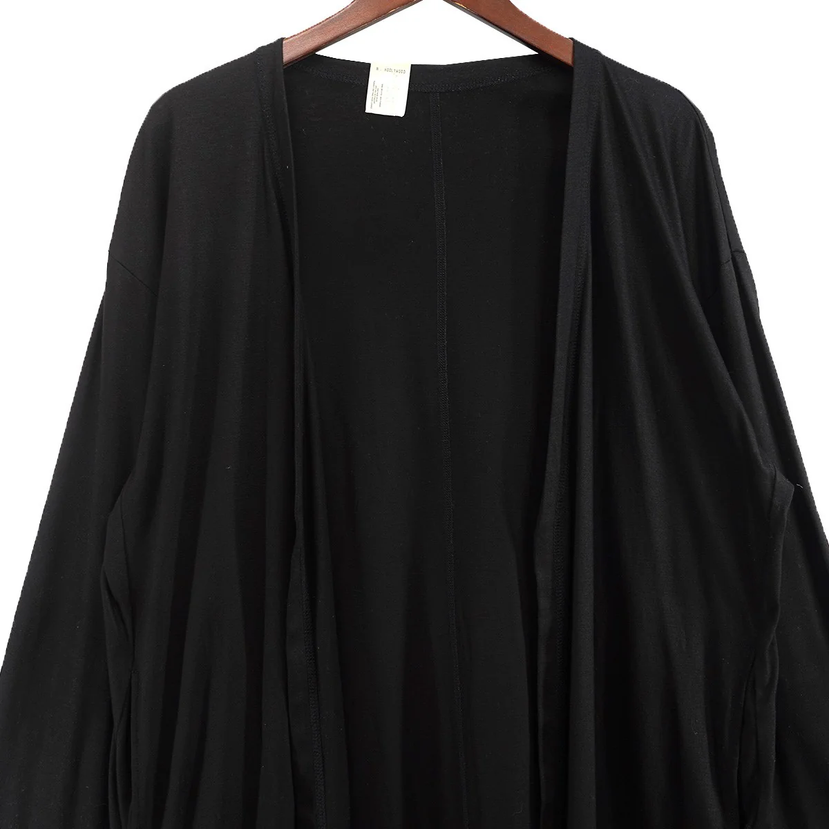 LONG CARDIGAN UNDER SUMMIT WEARドロップショルダー ボクシーシルエット 薄手 ボタンレス 羽織り カーディガン - Image 2
