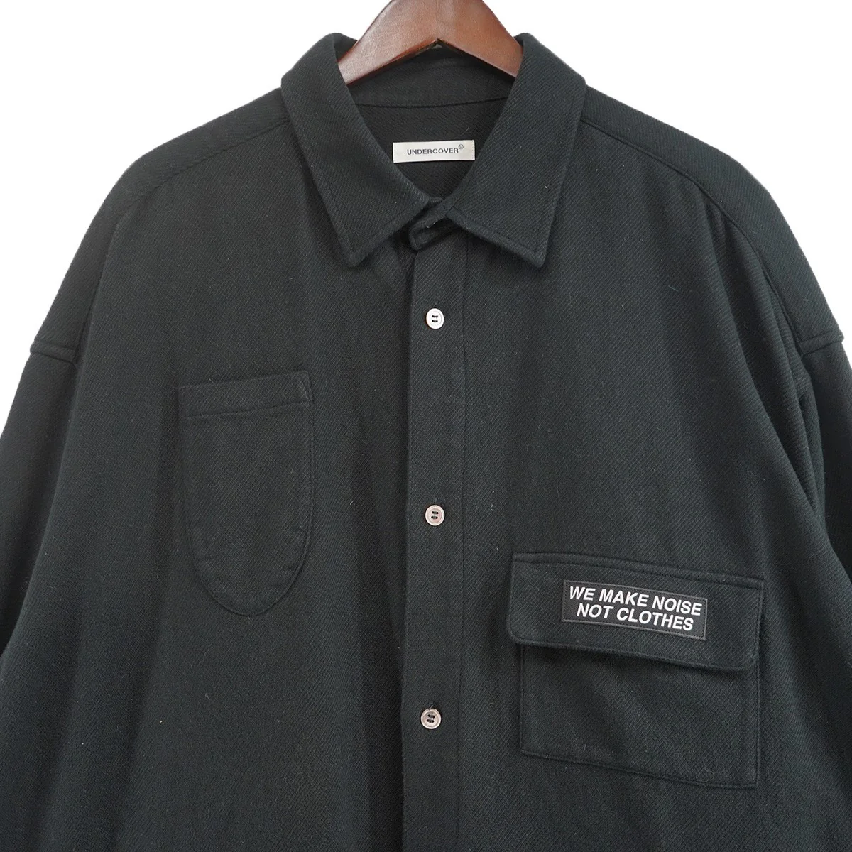 25AW コットンビッグシャツ バック ロゴ オーバーサイズLong Sleeve Overshirt L／S Shirt - Image 2