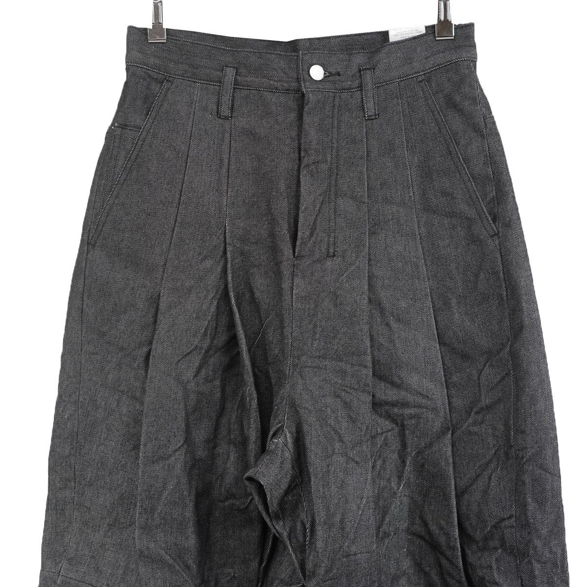 Upcycled Hi Baggy For STUDIOUS別注 タック ワイド バギー デニムパンツ - Image 3