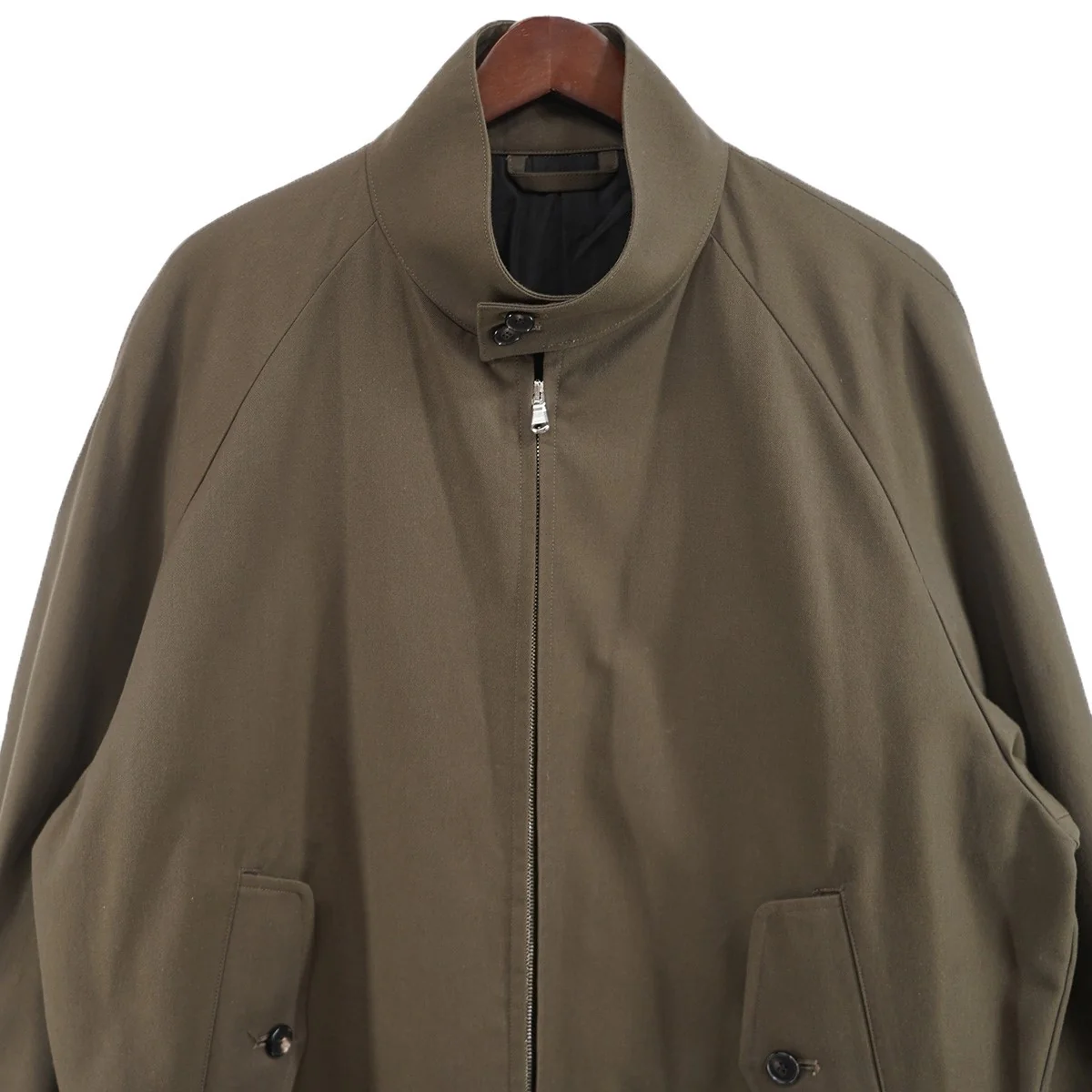 21AW HARRINGTON WOOL DORMEUIL Sporty Etonドーメル社製 ウールコットン ハリントンジャケット ブルゾン - Image 2