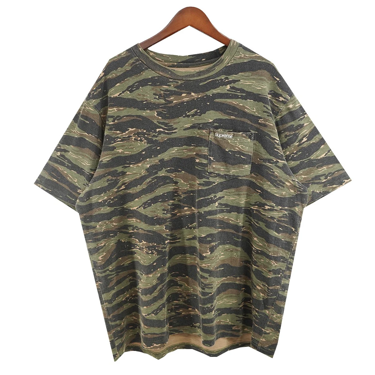 24SS S／S Pocket Tee Tiger Camo S／S ロゴ ポケットTシャツ