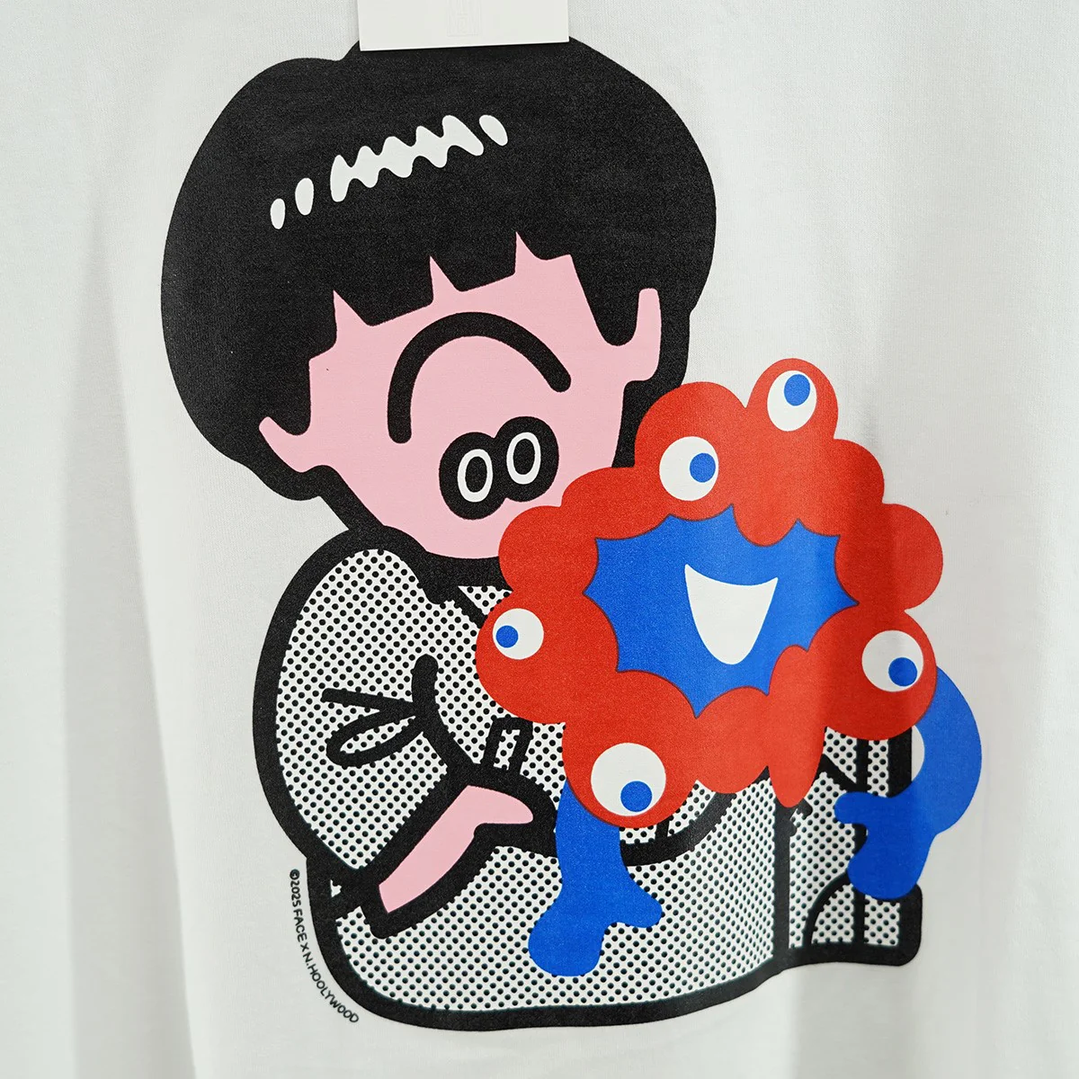 2025 大阪万博 Face Oka x Myakmyak T-Shirt  ミャクミャク・エヌハリウッド・フェイスオカEXPO2025 記念 Tシャツ - Image 2