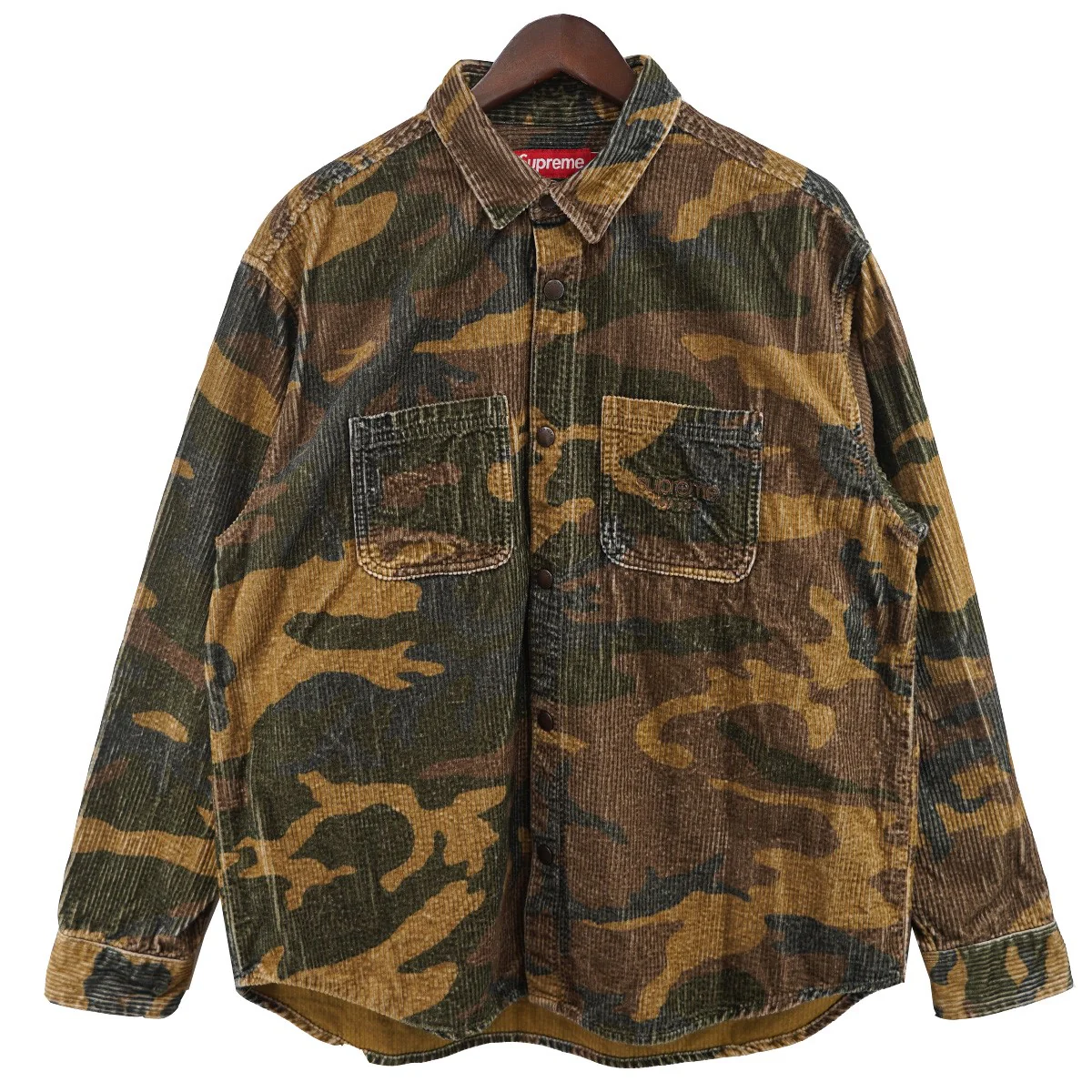 25AW  Wide Wale Corduroy Snap Shirt Woodland Camoワイド ウォール コーデュロイ スナップシャツ