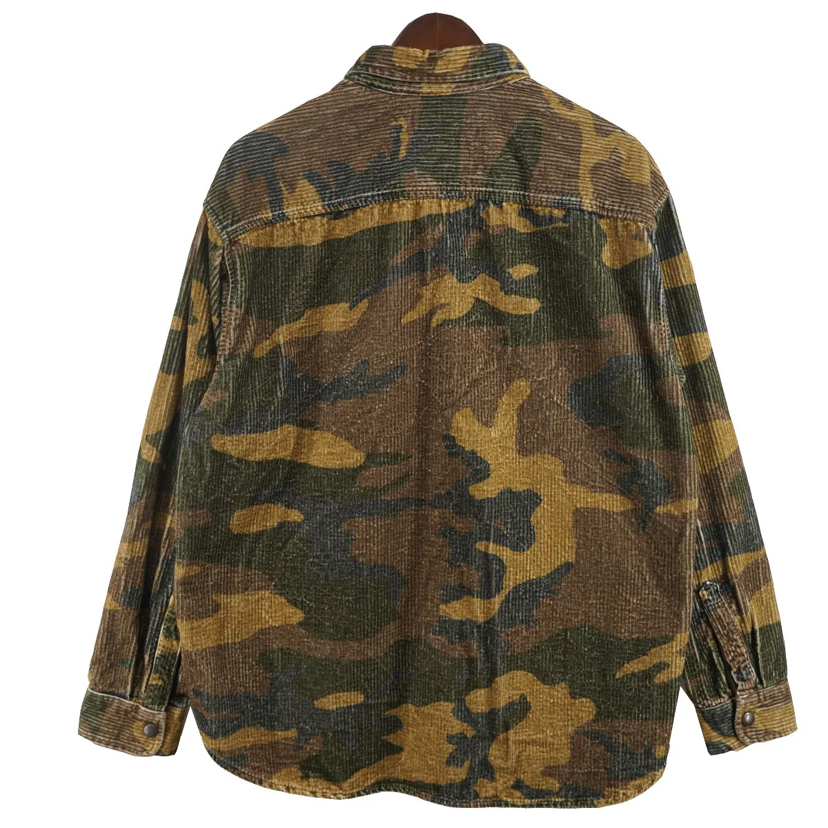 25AW  Wide Wale Corduroy Snap Shirt Woodland Camoワイド ウォール コーデュロイ スナップシャツ - Image 4