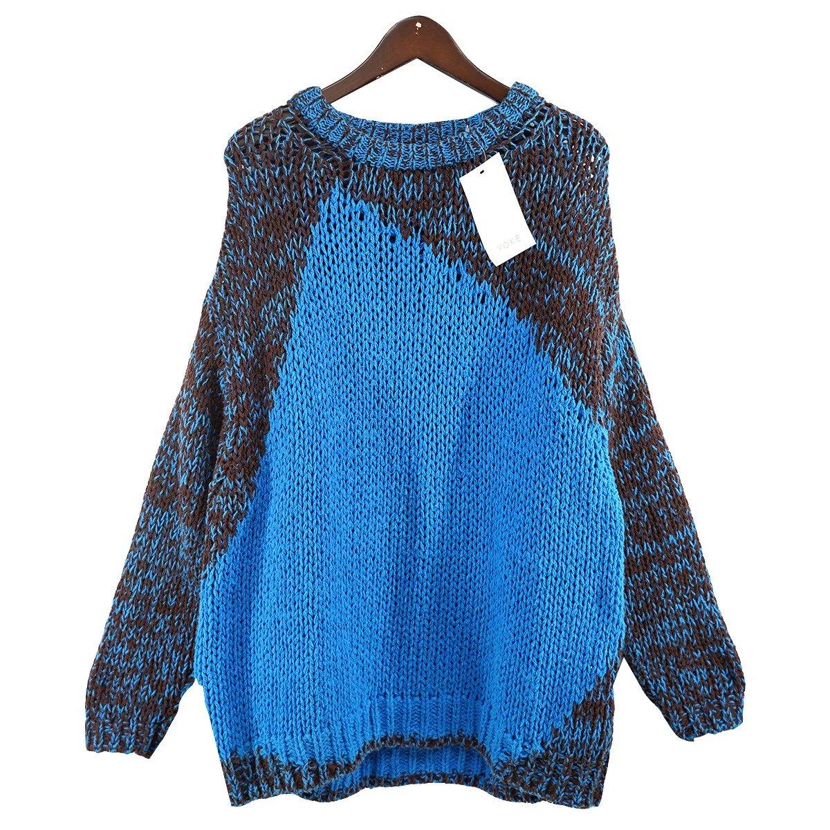 24SS INTARSIA CREWNECK SWEATERインターシャ コットン クルーネック ニット セーター