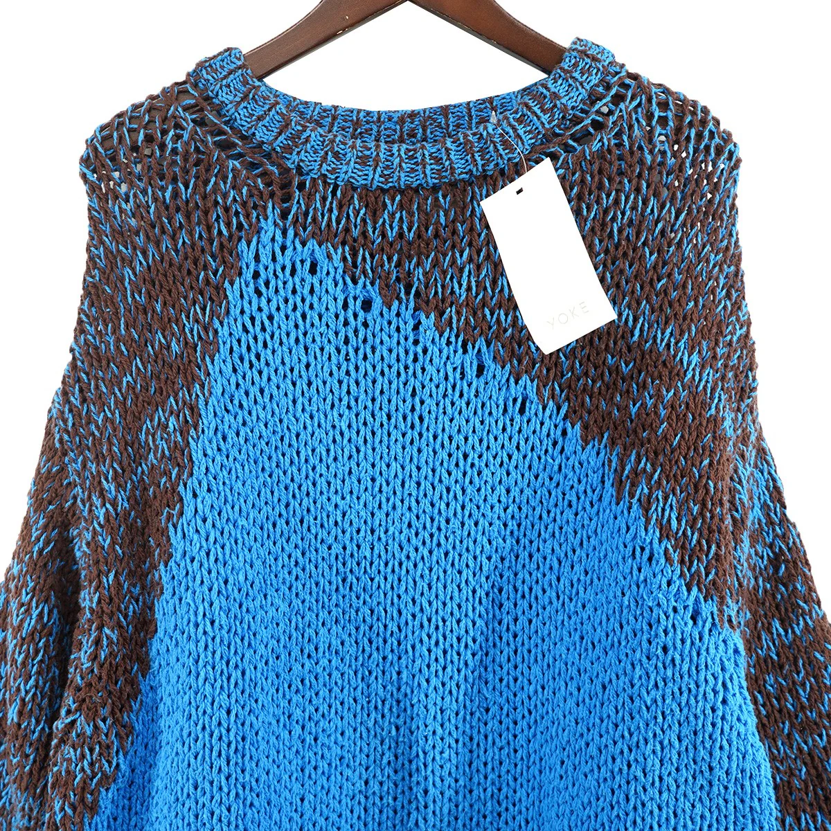 24SS INTARSIA CREWNECK SWEATERインターシャ コットン クルーネック ニット セーター - Image 2