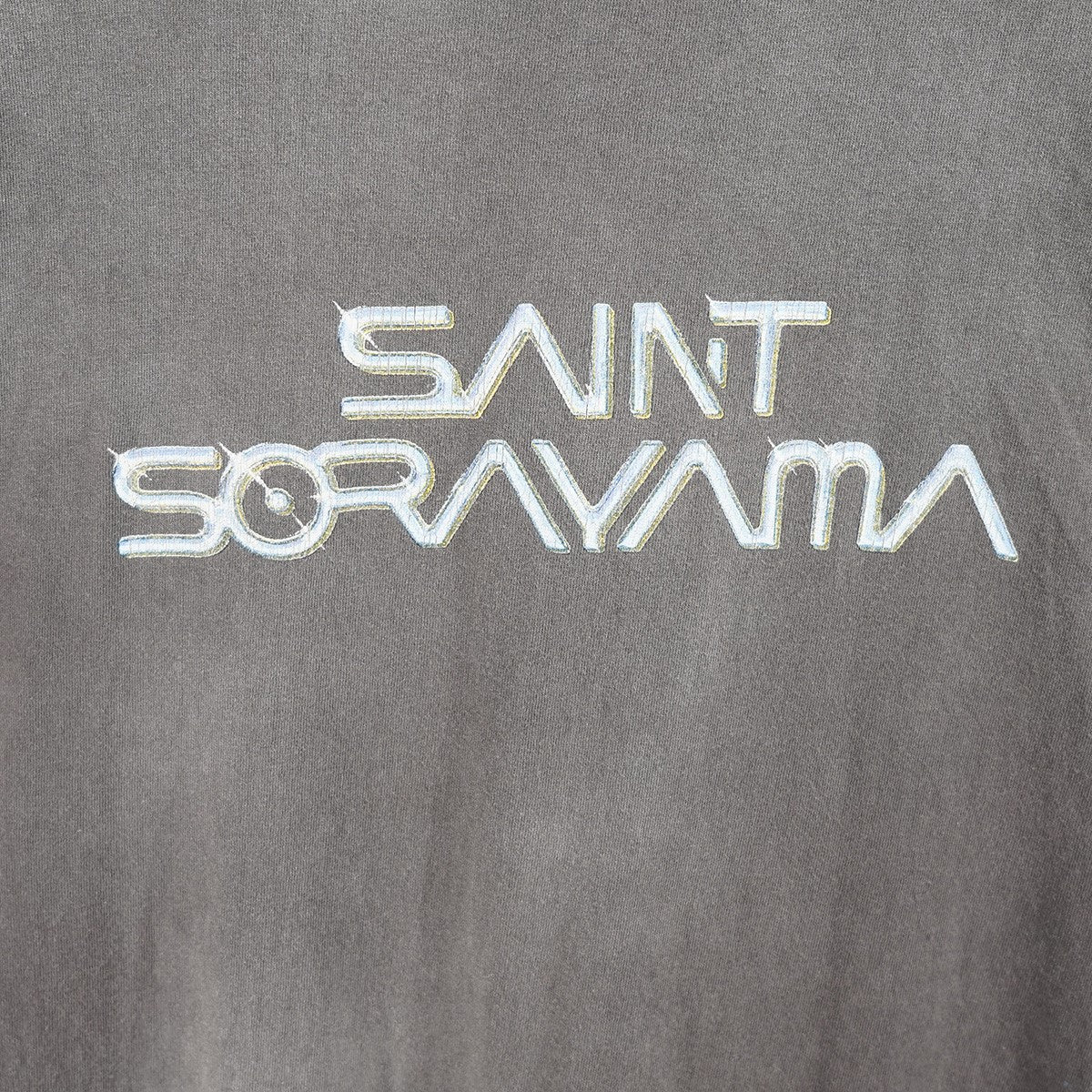 22SS SS TEE ／ SORAYAMA 空山 基 ソラヤマハジメ Vintage ヴィンテージ加工セクシーロボット ロゴ Tシャツ - Image 5