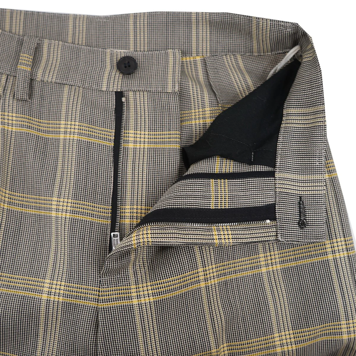 24SS Pants in Wool Blend Check Trousers24SS  チェック ワイド トラウザーズ パンツ - Image 5