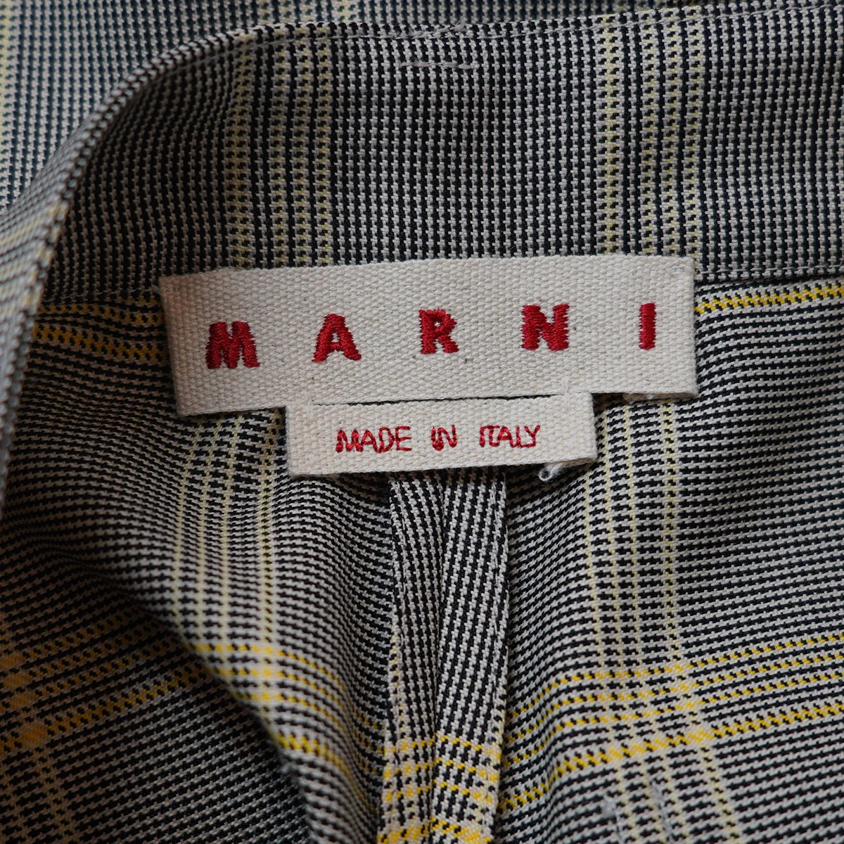 24SS Pants in Wool Blend Check Trousers24SS  チェック ワイド トラウザーズ パンツ - Image 6