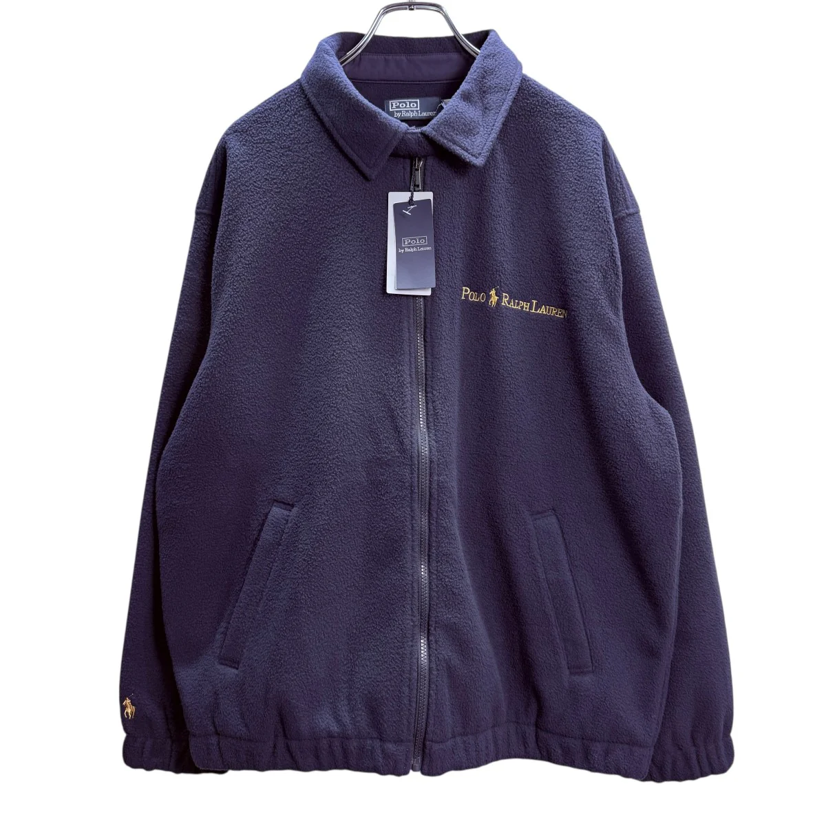22AW/Navy and Gold Logo Collection FLEECE JACKET／フリースジャケット11-18-0312-770
