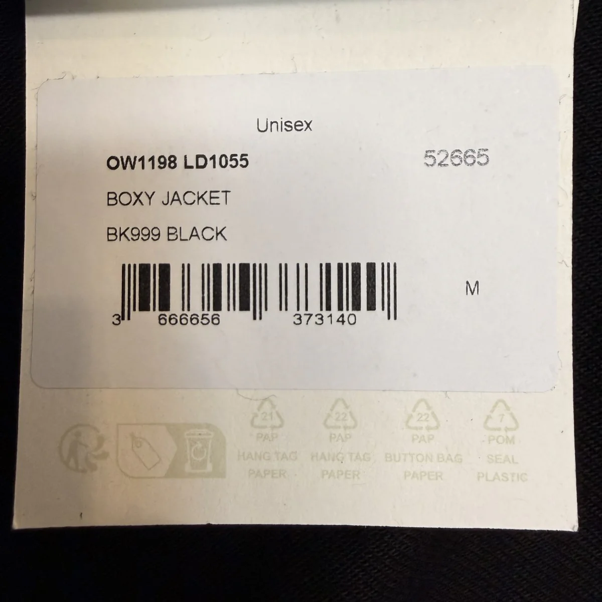 26SS/BOXY JACKET／ボクシージャケット 並行輸入品/OW1198 LD1055 - Image 8