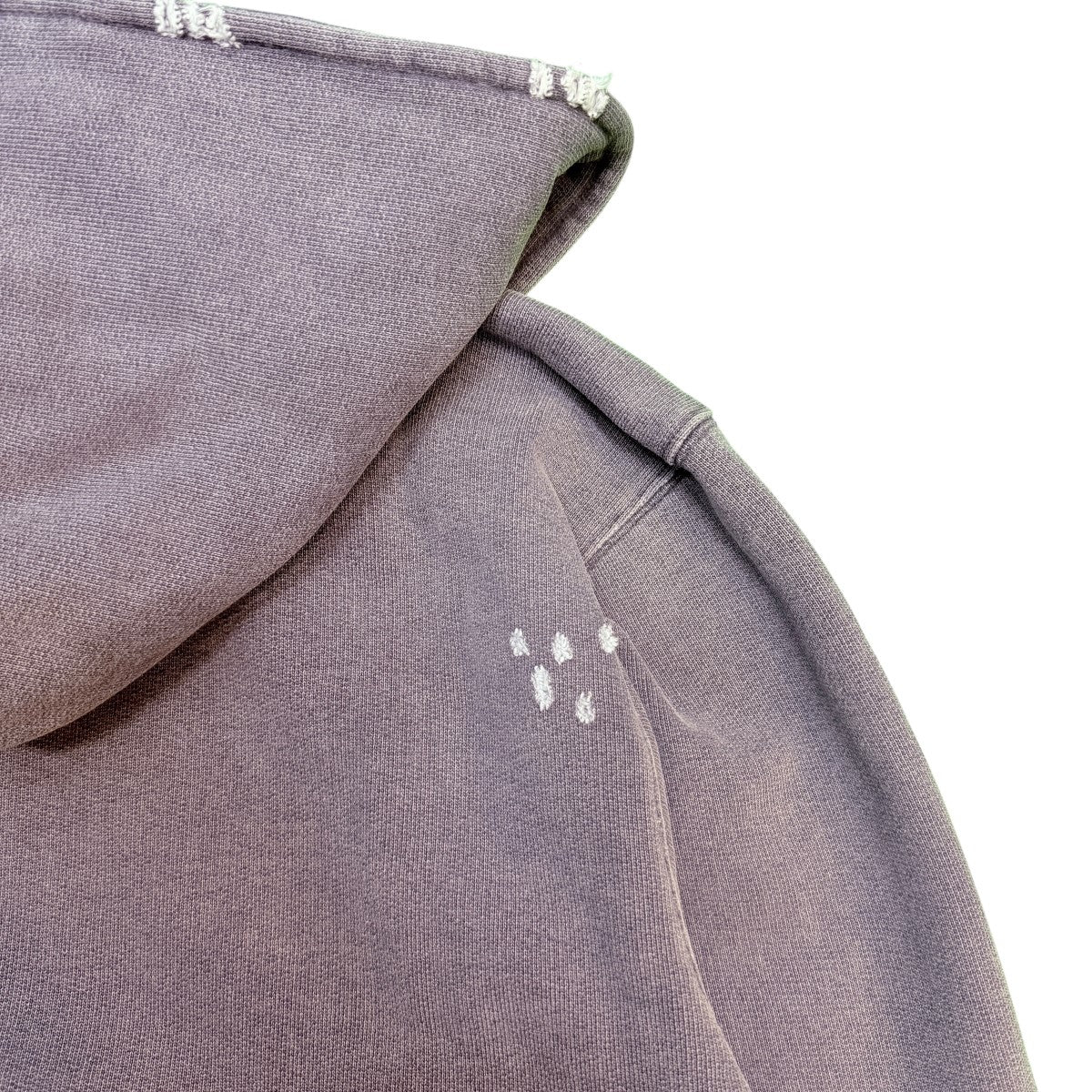 25AW/RELIC HOODIE BLUE 1000 POINTS PRINT／ユーズド加工パーカーM4256RF - Image 4