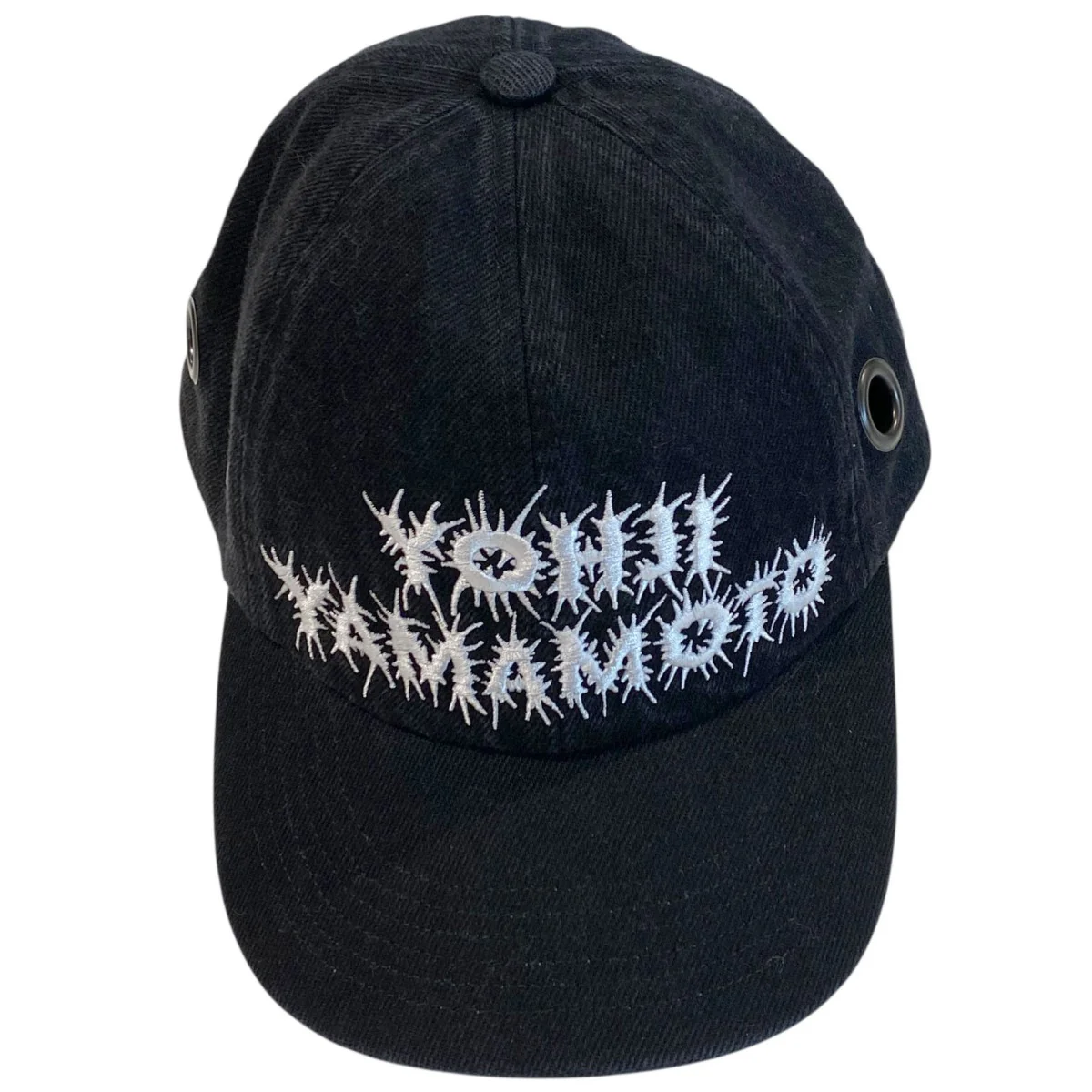Grommet 6-Panel Cap ガーメント加工ロゴ刺繍キャップ帽子 - Image 2
