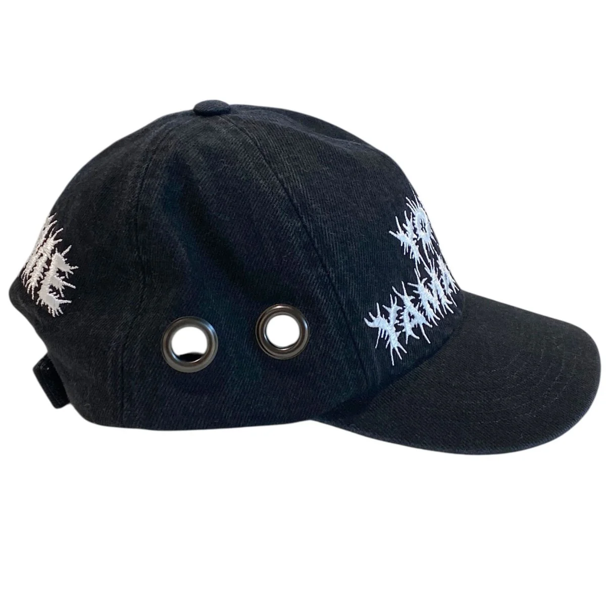 Grommet 6-Panel Cap ガーメント加工ロゴ刺繍キャップ帽子 - Image 3