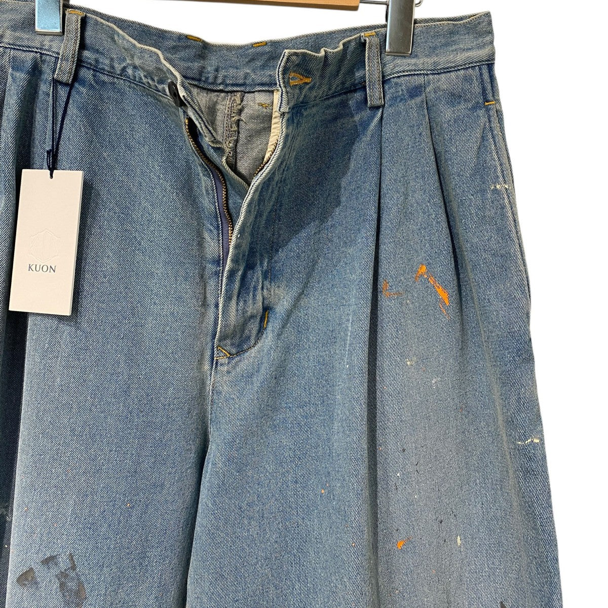25AWDenim Tapered Trousers (Paint-Splattered)デニムテーパードペイントスプレー加工パンツ - Image 6