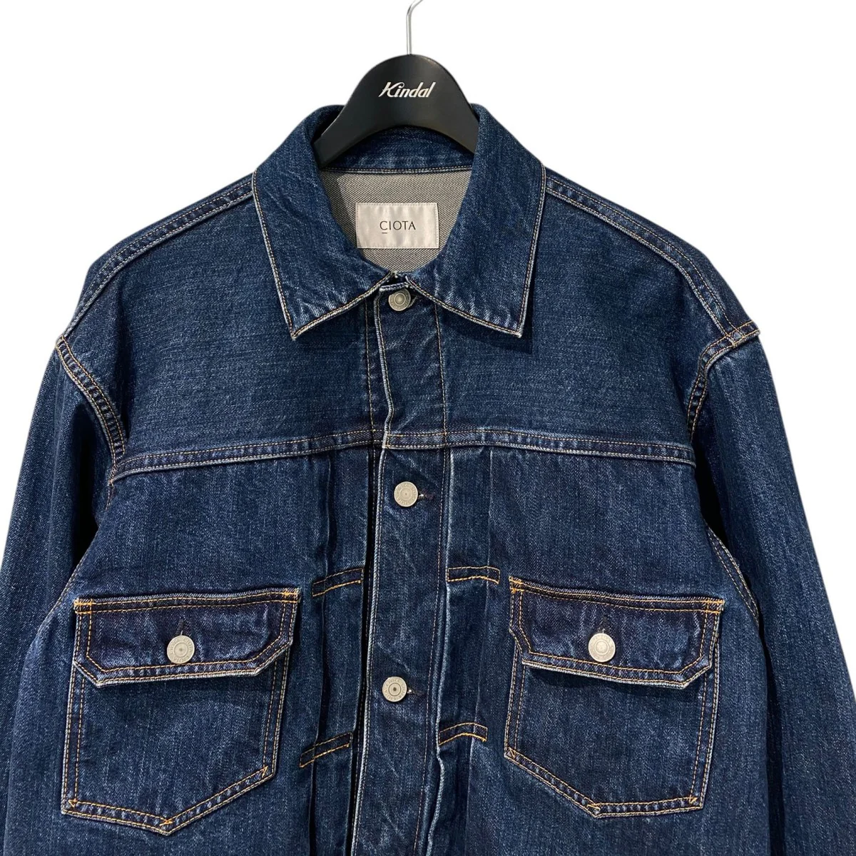 Double Pocket Denim Jacket One Washワンうウォッシュ加工デニムジャケットJKLM-202 - Image 4