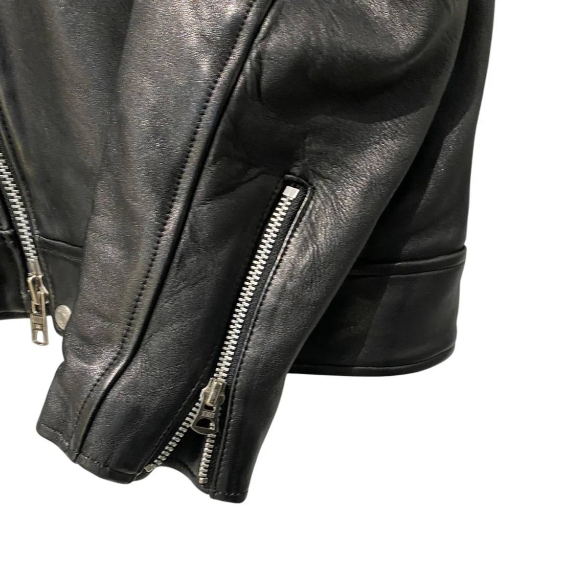 Lamb Leather Double Breast RidersラムレザーダブルライダースジャケットNO.3111035 - Image 4