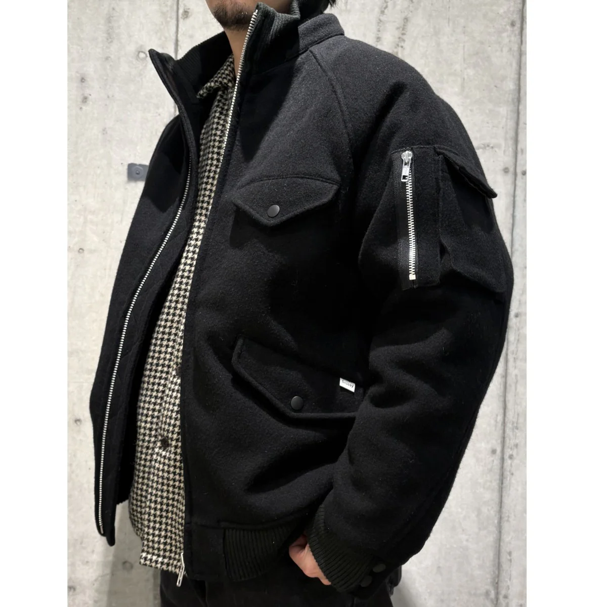 00'sType G-8 Wool Jacket内側キルティングウールボンバーWEPフライトジャケット - Image 2