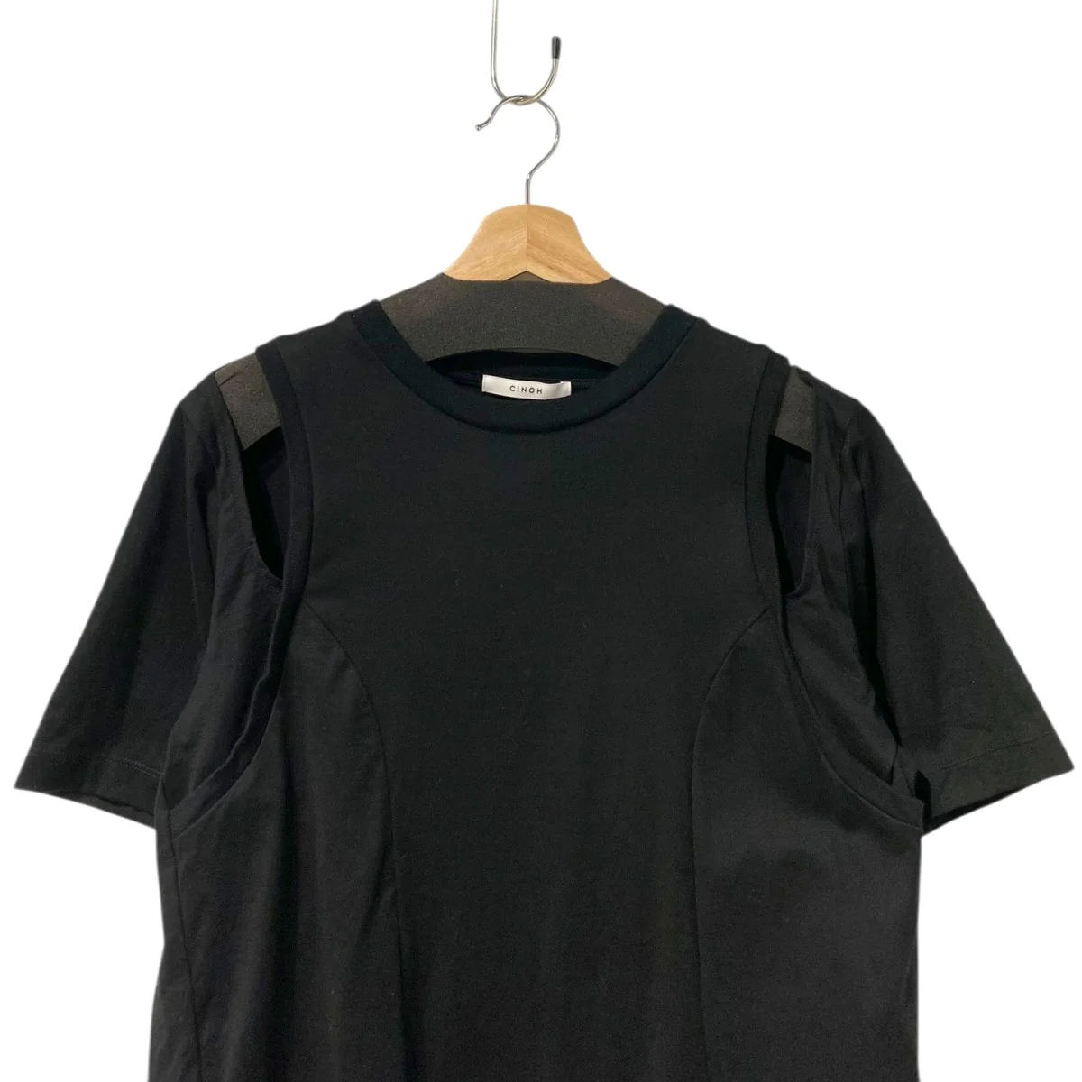 25SS別注CUT OUT T-SHIRTカットアウト2WAY Tシャツ - Image 3